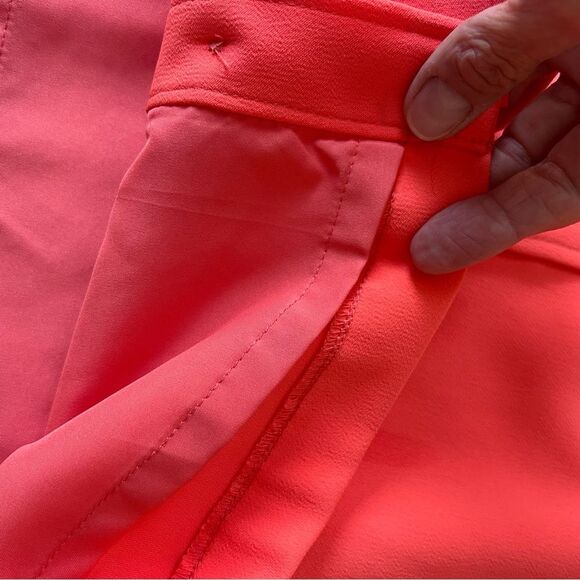 Amanda Uprichard Button Front Orange Crepe Dress - Picture 2 of 9